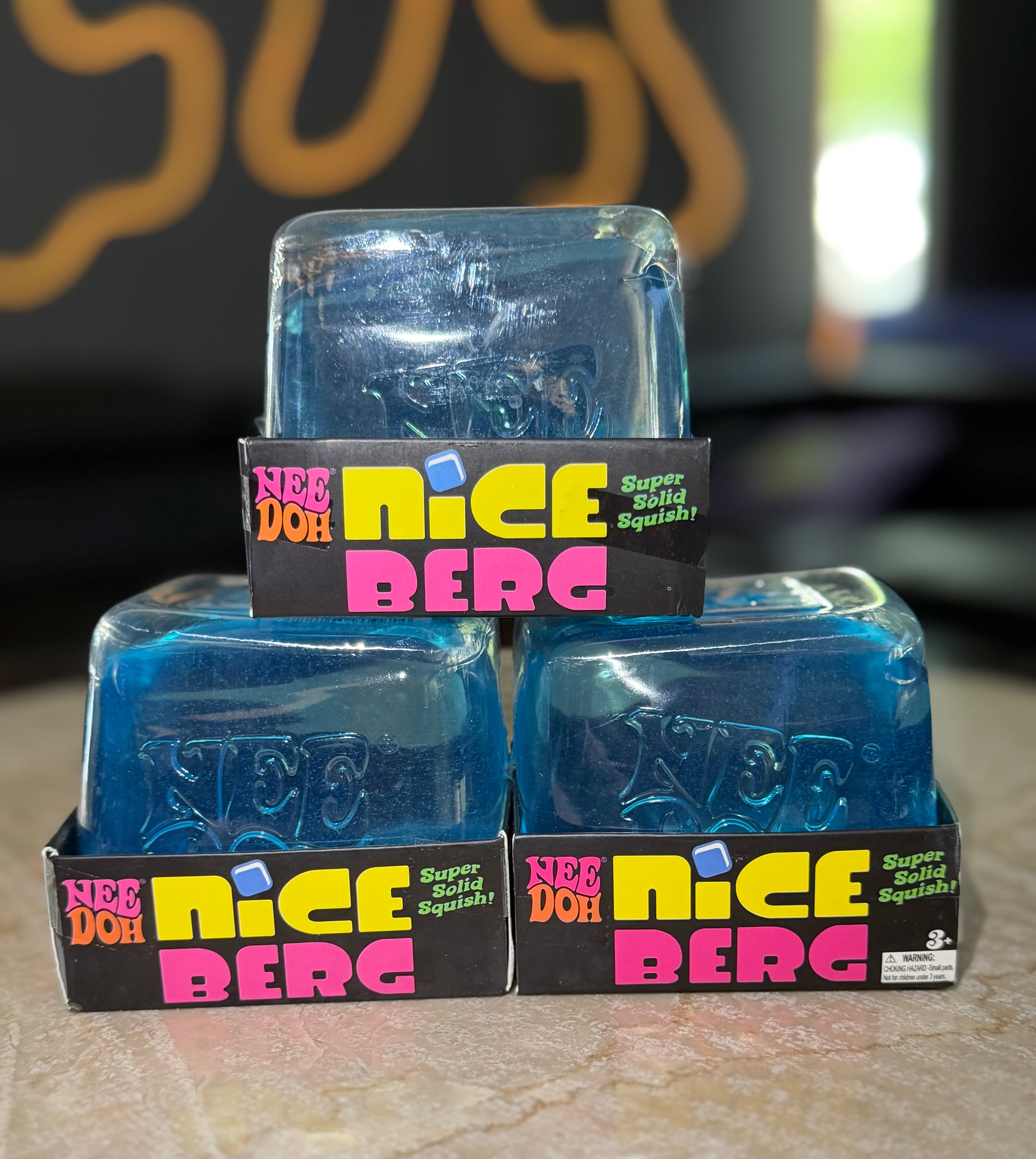 NeeDoh Nice Berg – Jumbo Sensory Squish Toy
